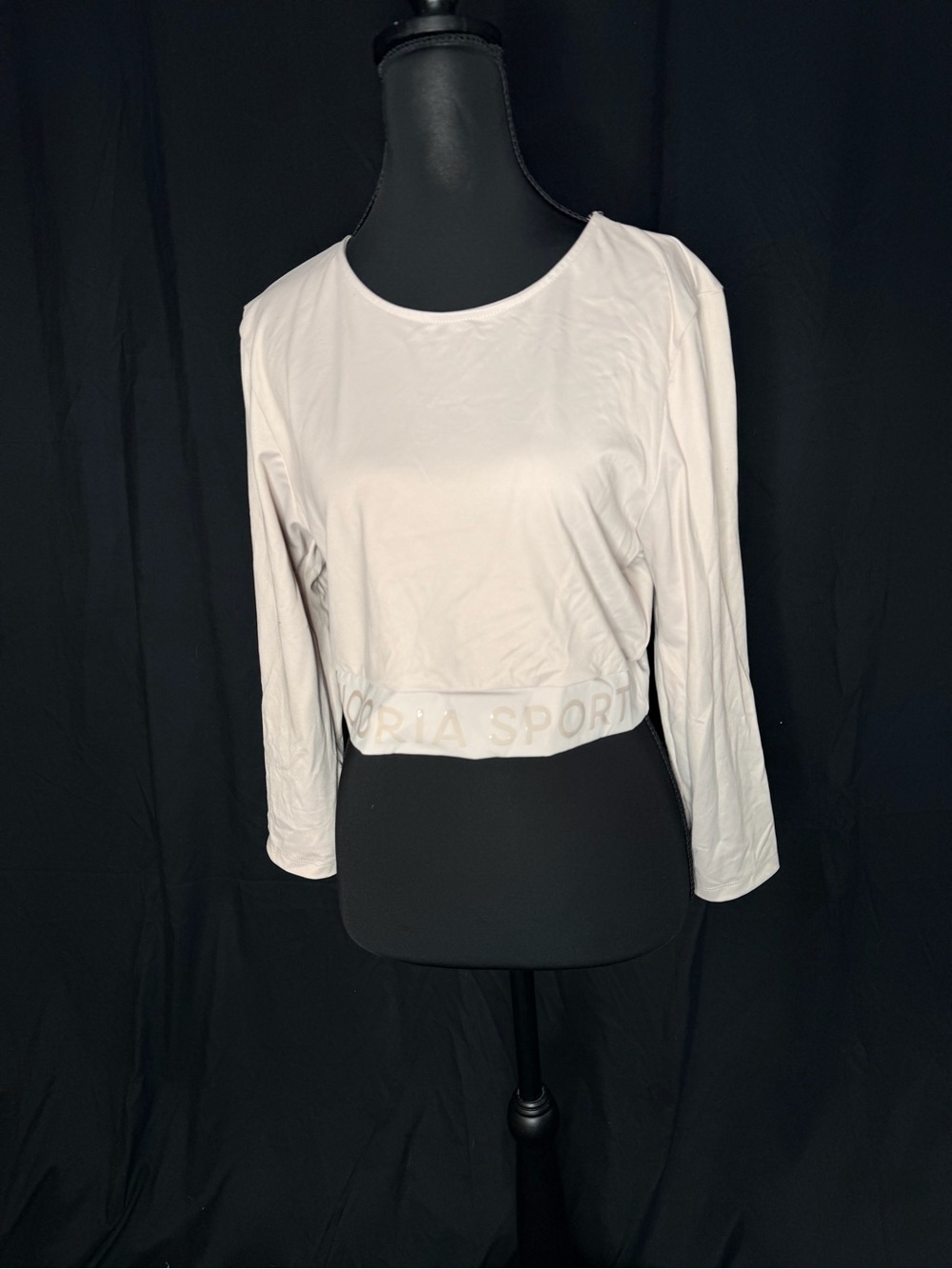 Gray Victoria’s Secret Sport Crop Top